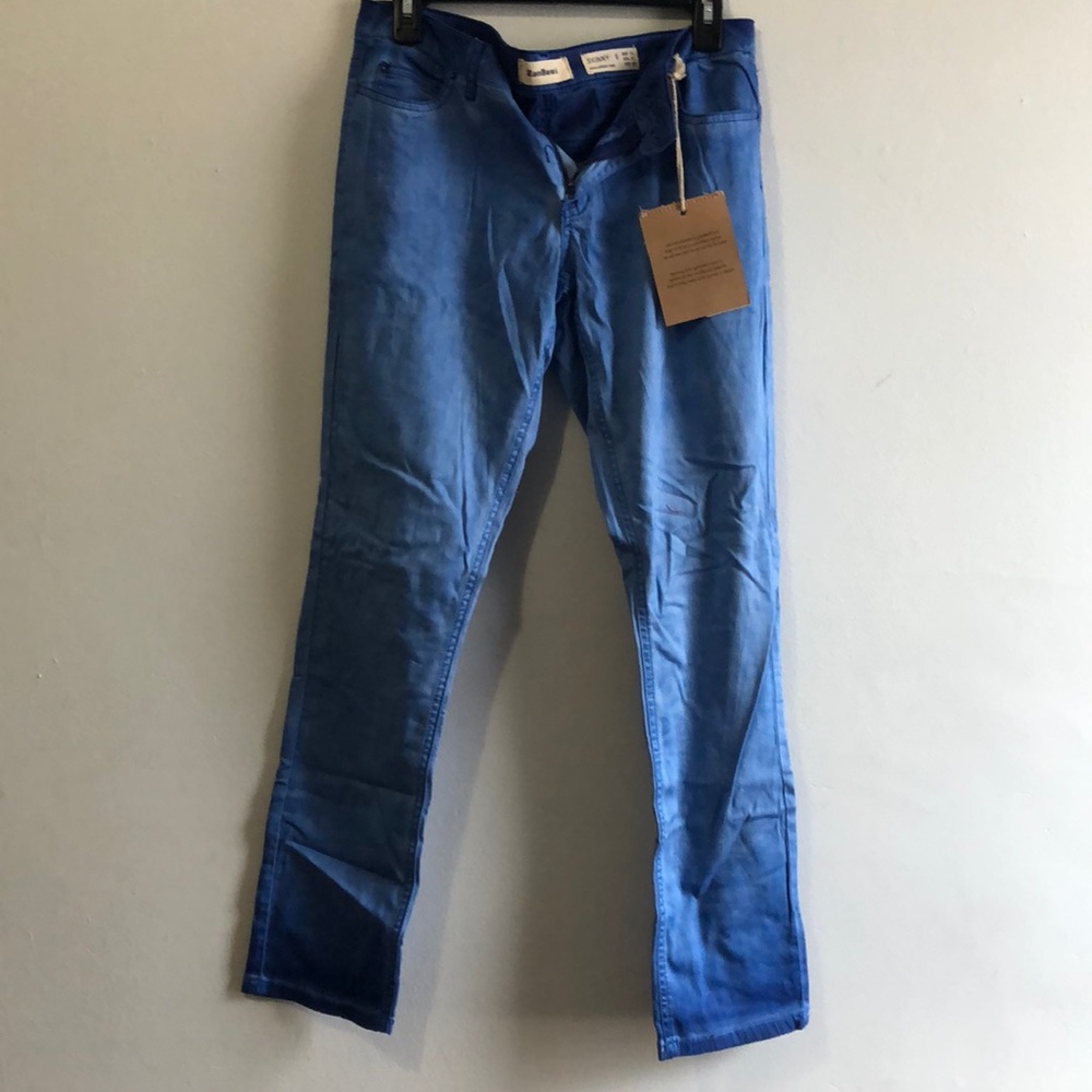 Ombré Washed Light Blue Jeans